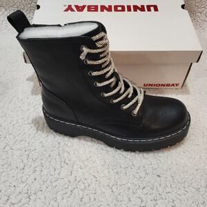 NEW UNIONBAY Women's Hayden-2 Ankle Boot BLACK SIZE 6.5